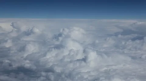 Breathtaking Airplane View, Fields, Beautiful Mountains, Incredible Clouds Stock-Footage 9462484