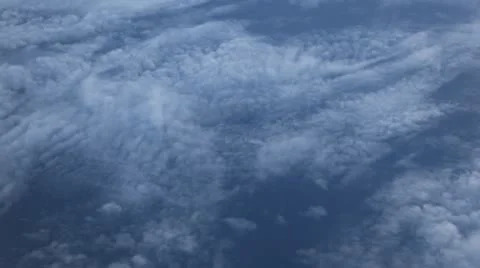 Breathtaking Airplane View, Fields, Beautiful Mountains, Incredible Clouds Stock Footage 9462676