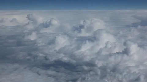 Breathtaking Airplane View, Fields, Beautiful Mountains, Incredible Clouds Stock Footage 9467892