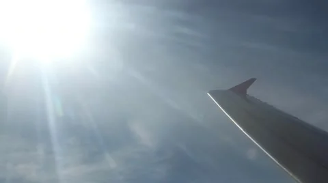 Breathtaking Airplane View, Fields, Beautiful Mountains, Incredible Clouds Stock-Footage 9481710