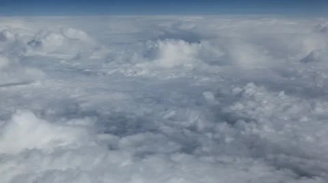 Breathtaking Airplane View, Fields, Beautiful Mountains, Incredible Clouds Vídeo Stock 9481950