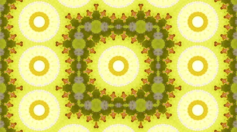 Breathtaking animated kaleidoscopic pattern with unfolding floral circles. Vídeos de archivo 57683731