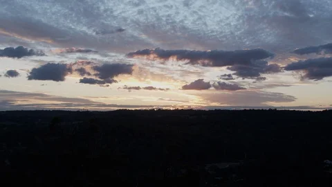Breathtaking Australian Sunset, Timelapse Stock Footage