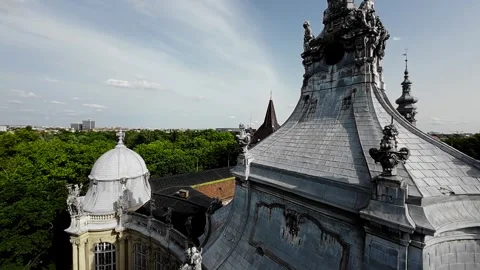 Breathtaking Budapest A Birds Eye View of the Hungarian Capital Stock Footage 280588063