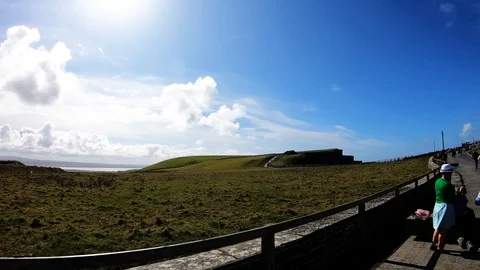 Breathtaking Cliffs Of Moher In Ireland Stock Footage 120362733