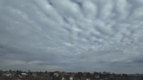 Breathtaking cloud movements in timelapse: a symphony of light and motion Stock Footage 300882470