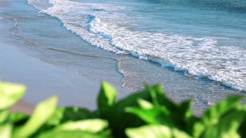 A breathtaking coastal landscape captured in smooth slow motion. Stock Footage 340946154