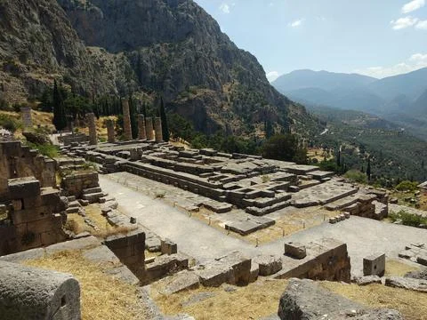 Breathtaking in Delphi, Greece Stock Photos