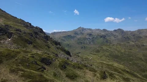 Breathtaking Drone View of Majestic Austrian Alps in Summer, Revealing Sere.. Stock Footage 330481889