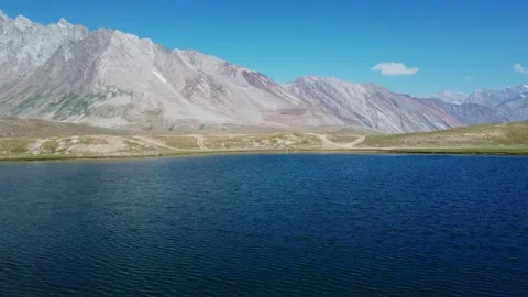 Breathtaking drone visuals of Penzi La pass with layers of mountain ranges in Stock Footage 311161880