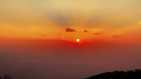 Breathtaking High Altitude Sea of Clouds Phenomenon Видео 334990500