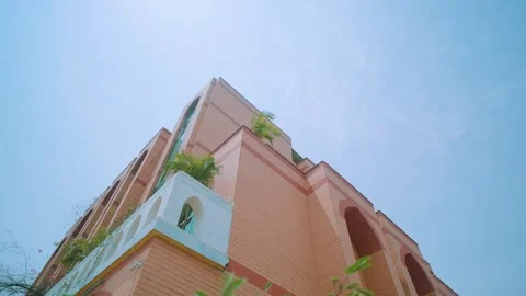 Breathtaking Mosque with Blue Sky | Sacred Place of Worship &amp; Peace Stock Footage 314676503