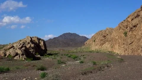 Of a breathtaking mountain landscape capturing rocky hills, stock footage. Stock Footage 304866329