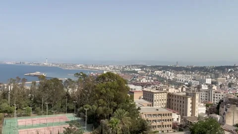 A breathtaking panoramic view of Algiers city, Algeria Stock Footage 340636426