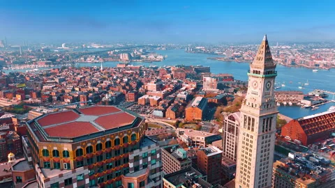Breathtaking scenery of modern Boston Stock Footage 310036523