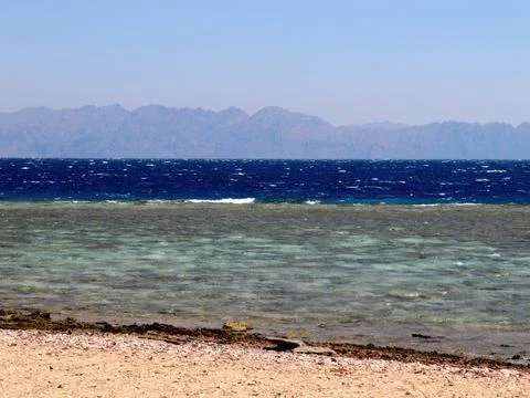 Breathtaking Sea Views at Ras Abu Galum and the Blue Lagoon in Sinai's Red .. Stock Photos