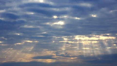 Breathtaking seamless loop, time lapse sky, heavenly clouds Stock Footage 100577031