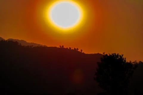 The Breathtaking Shot of the Beautiful Sunrise Stock Photos