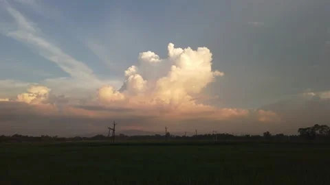 Breathtaking  springtime sunset landscape. Stock Footage 211148782