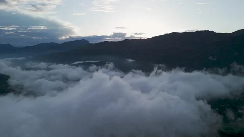 Breathtaking Sunrise View Above the Clouds in the Himalayas Video stock 277469152