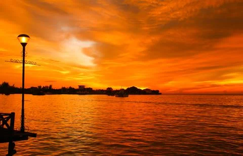 Breathtaking sunset and dramatic sky Photos