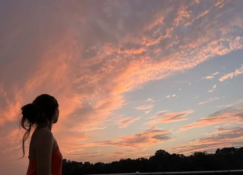Breathtaking sunset Stock Photos