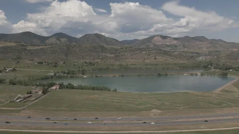 Breathtaking Time-Lapse Over Bergen Reservoirs, Colorado Stock Footage 256497792