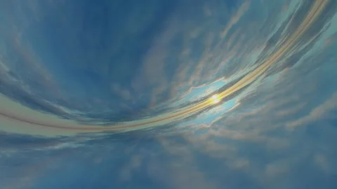 Breathtaking Time-Lapse of a Vivid Sunset over the Ocean Stock Footage 288098119