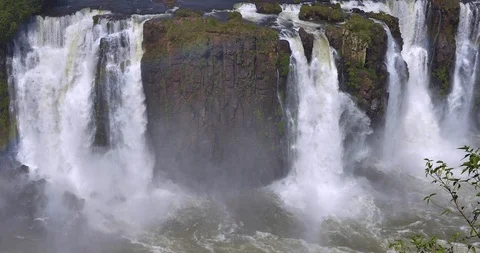 Breathtaking timelapse of largest waterfall series in the world. Iguazu Stock Footage 105889177