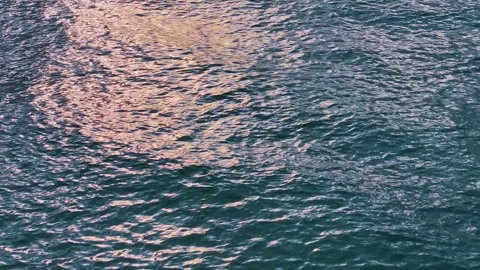 Breathtaking top view of blue ocean sea water background. Vidéo 252053270