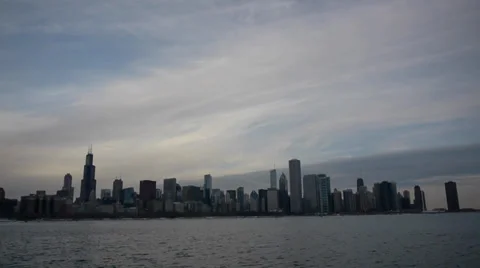 A breathtaking view of Chicago Skyline Stock Footage 35603114