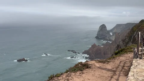 Breathtaking View of Cliffs on Seashore 動画素材 286312552