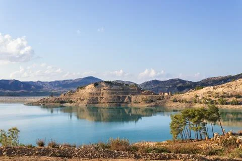 Breathtaking view of the dam Fotos de archivo