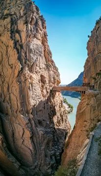 Breathtaking View of the King s Pathway in Malaga, Spain Foto stock