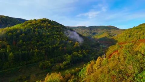 Breathtaking View of Mountain Peaks Stock Footage 296466013