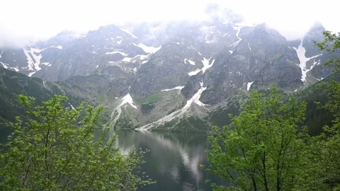 Breathtaking view of mountains and river in frog Stock Footage 204762380