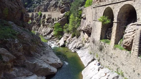 Breathtaking view of a rugged canyon Stock-Footage 253587310