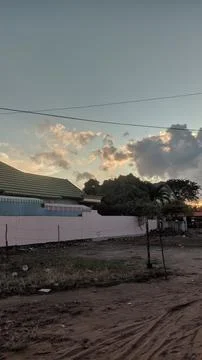 A breathtaking view of the sky and clouds 库存照片