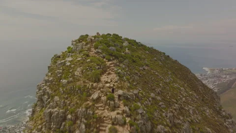 Breathtaking view from Table Mountain in Cape Town showcasing nature's splendor Stock Footage 288154725