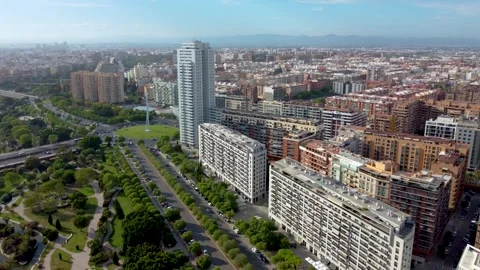 A breathtaking view of Valencia, Spain Stock Footage 280051153