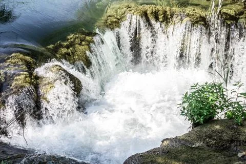 Breathtaking view Waterfalls of Krka National Park Stock Photos