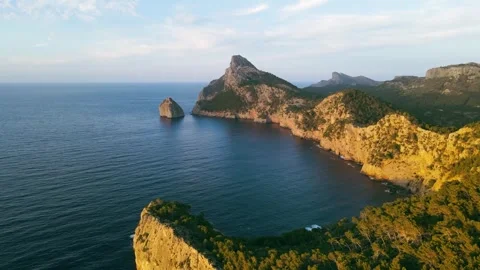 Breathtaking views of the Cap de Formentor Stock Footage 304059927