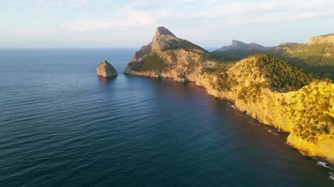 Breathtaking views of the Cap de Formentor Video stock 304059989
