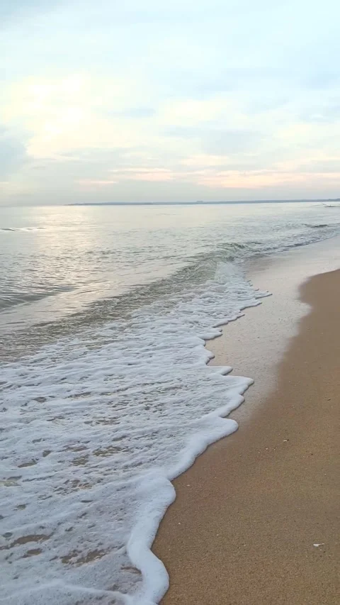 Breathtaking views of rolling ocean waves Stock Footage 325220625