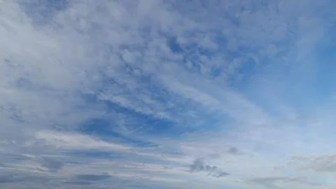 Breathtakingly Captivating Cloud Patterns Set Against a Stunningly Clear Blue Sk Stock Photos