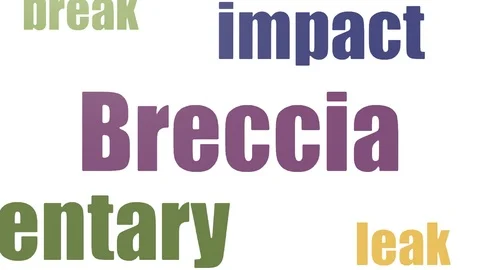 Breccia Tagcloud Animated On White Background Stock Footage 107211319