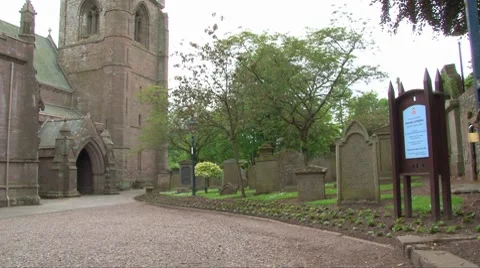 Brechin Cathedral Stock Footage 8359365