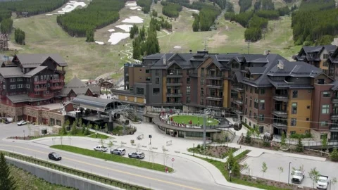 Breckenridge Side View Drone  Video stock 235704249
