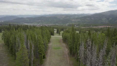 Breckenridge Ski Slopes Drone Video stock 235816976