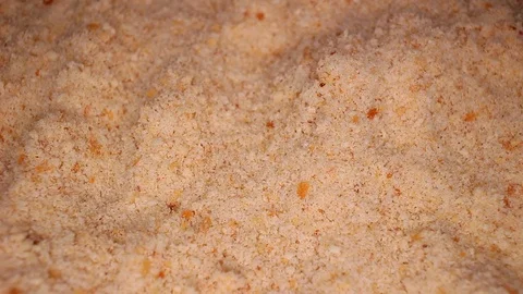 Breda crumbs breadcrumbs rotating video footage Stock Footage 102590843